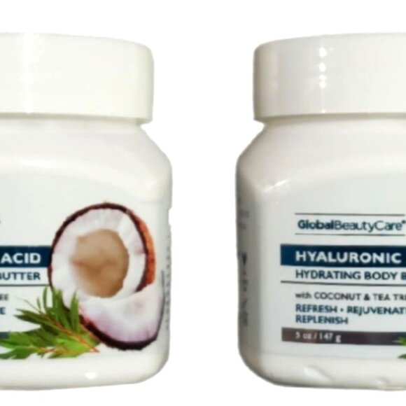 Global Beauty Hyaluronic Acid Hydrating Body Butter – Coconut & Tea Tree - Picture 1 of 3